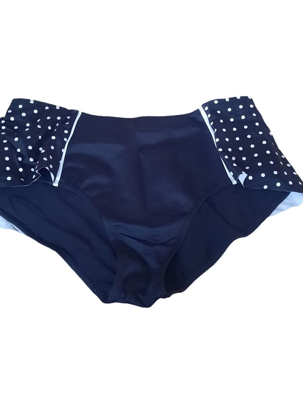 SPANX Black & White Polka Dot Swim Bikini Bottoms